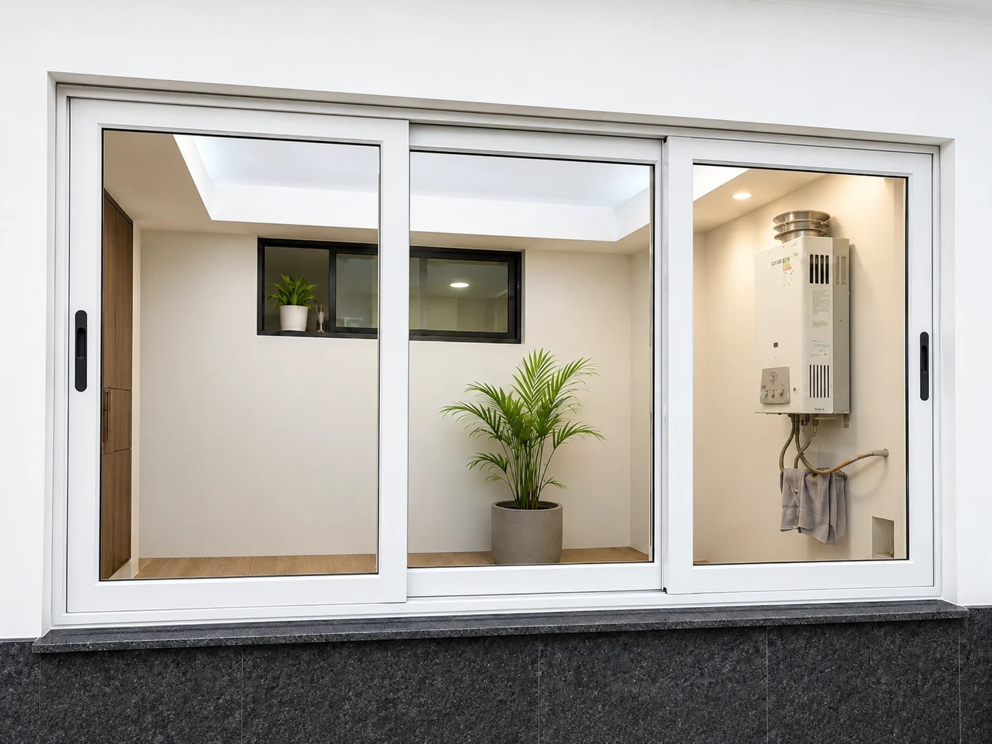 Ventanas de aluminio instaladas en una vivienda