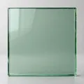 Muestra de vidrio verde
